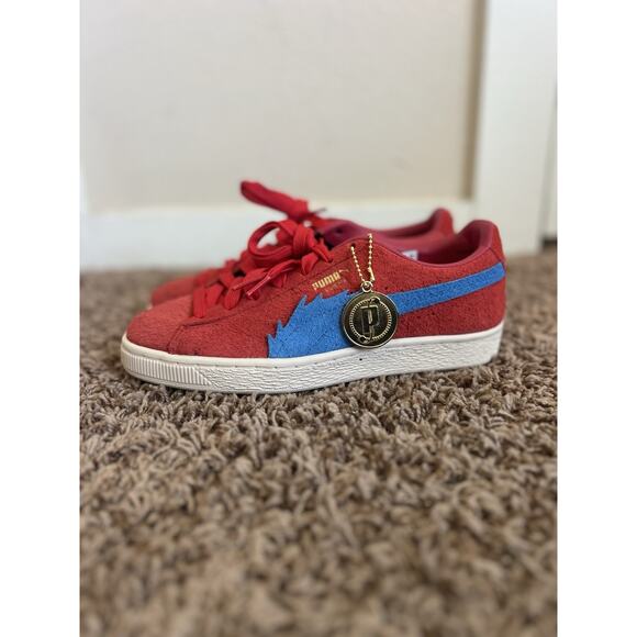 Puma x One Piece Buggy Suede Red Blue Sneaker 6 Collab Limited Edition Men - Picture 2 of 10